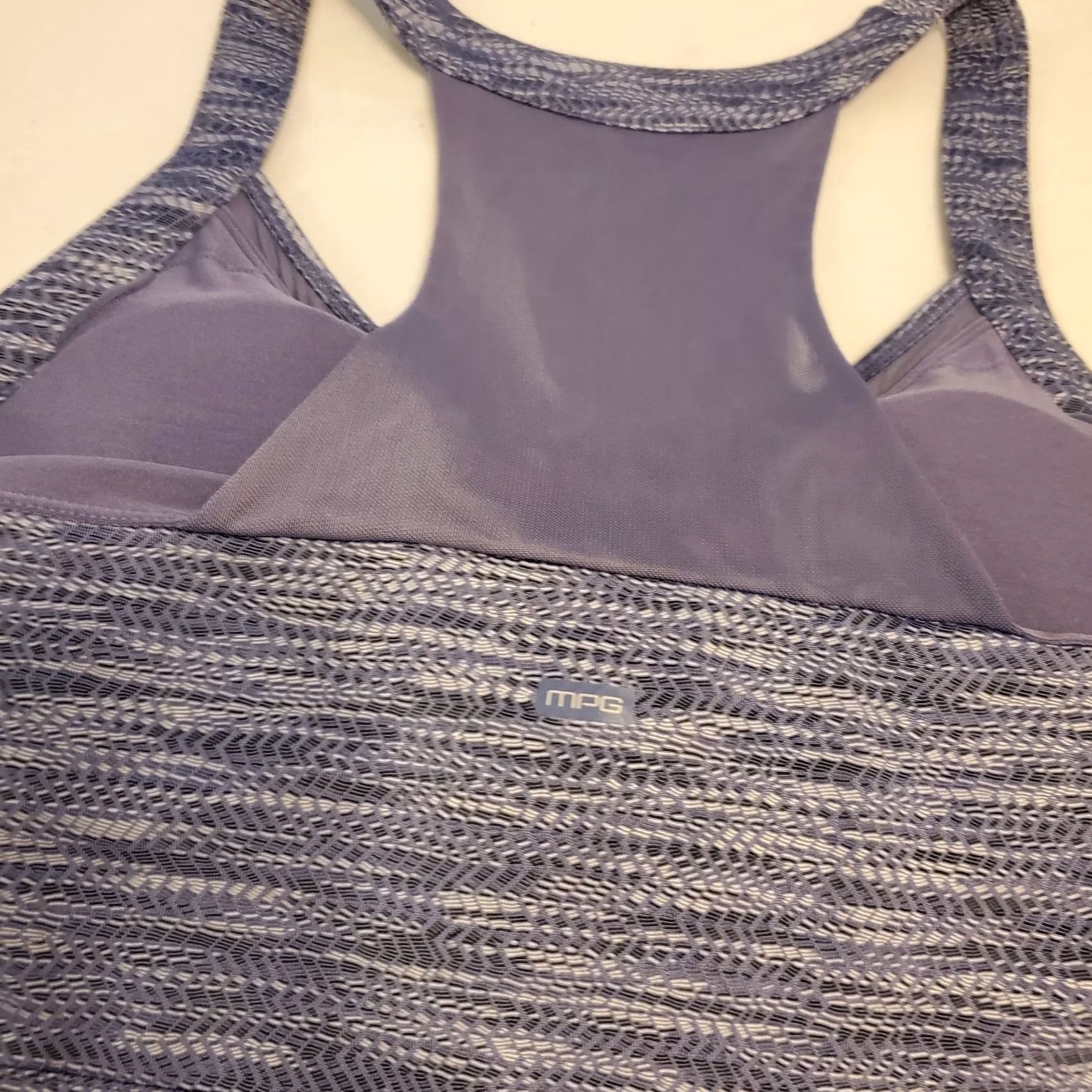 Vintage MONDETTA Womens Medium Blue Gray Sleeveless Active Wear Dress Built In Bra Golf Tennis Resort Pickle ball Size L / US 10 / IT 46 - 5 Thumbnail
