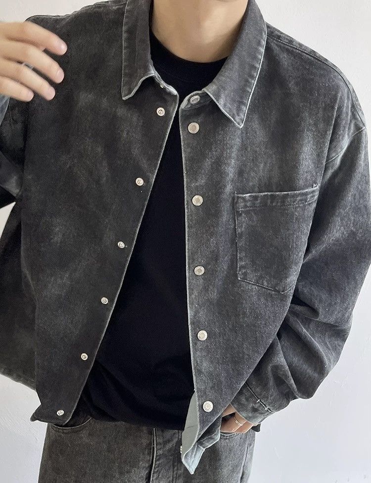 Japanese Brand × Vintage Avant garde fashion retro punk faded grunge jacket Size US XL / EU 56 / 4 - 1 Thumbnail