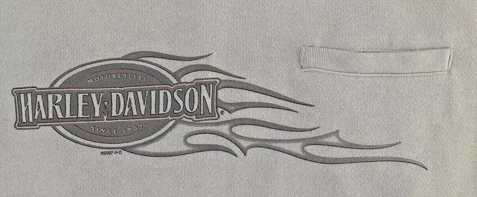 Harley Davidson Vintage Y2K 2000s Harley Davidson Sweatshirt USA Pocket Size US L / EU 52-54 / 3 - 3 Thumbnail