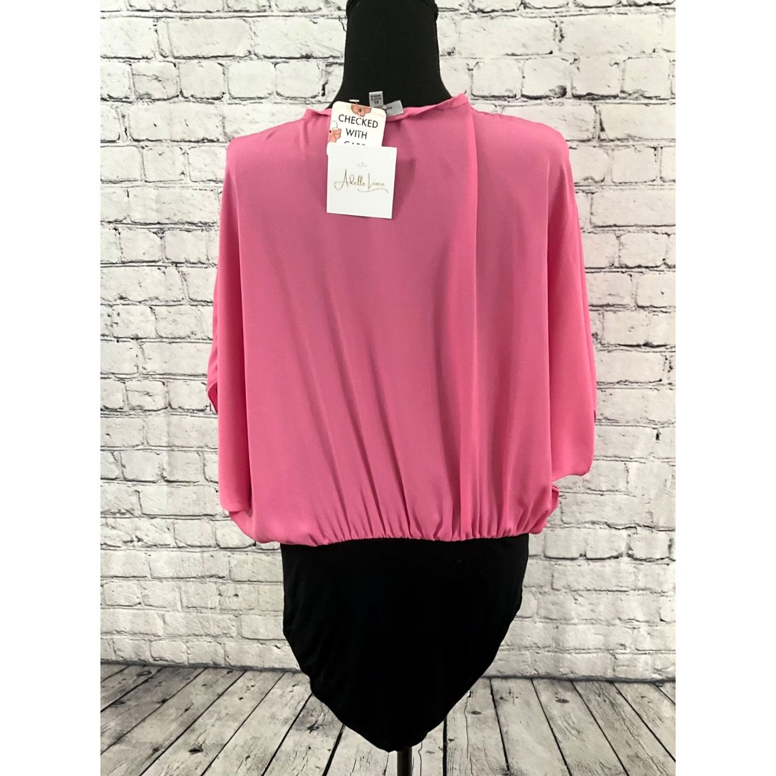 Vintage WHITE BIRCH WOMENS BLOUSE XL PINK LONG SLEEVE NWT Size XL / US 12-14 / IT 48-50 - 6 Thumbnail