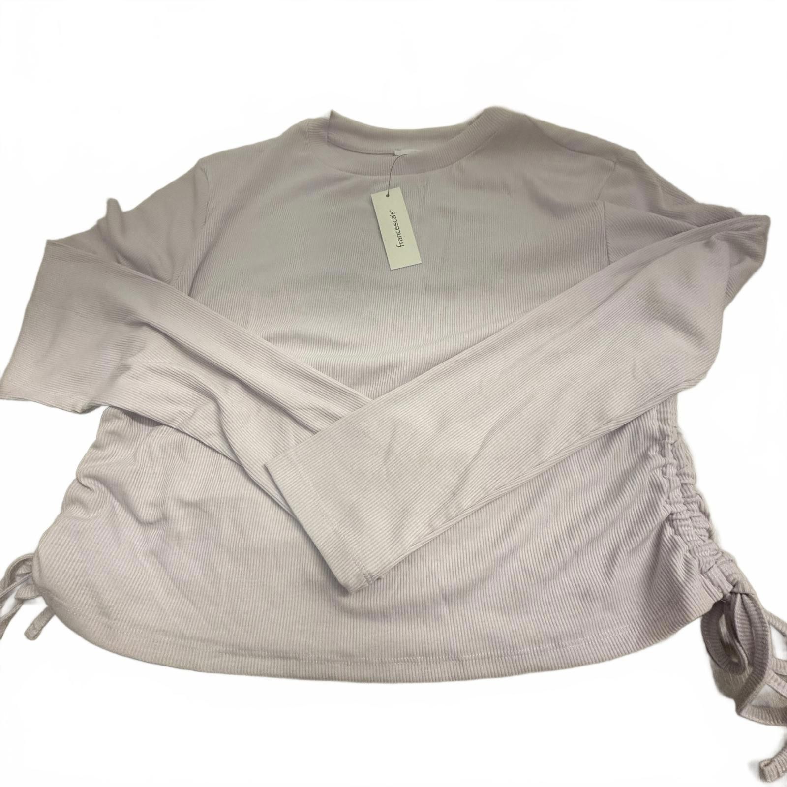 Designer Francesca’s Lilac Cozy Lightweight Long Sleeve Top Size XL / US 12-14 / IT 48-50 - 2 Thumbnail