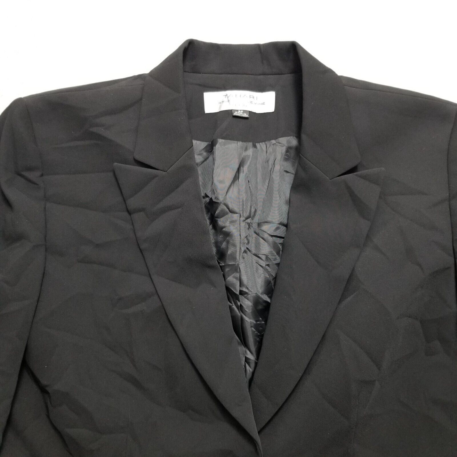 Other Tahari Blazer Womens 8 Black Pockets Buttons Casual Size M / US 6-8 / IT 42-44 - 5 Thumbnail