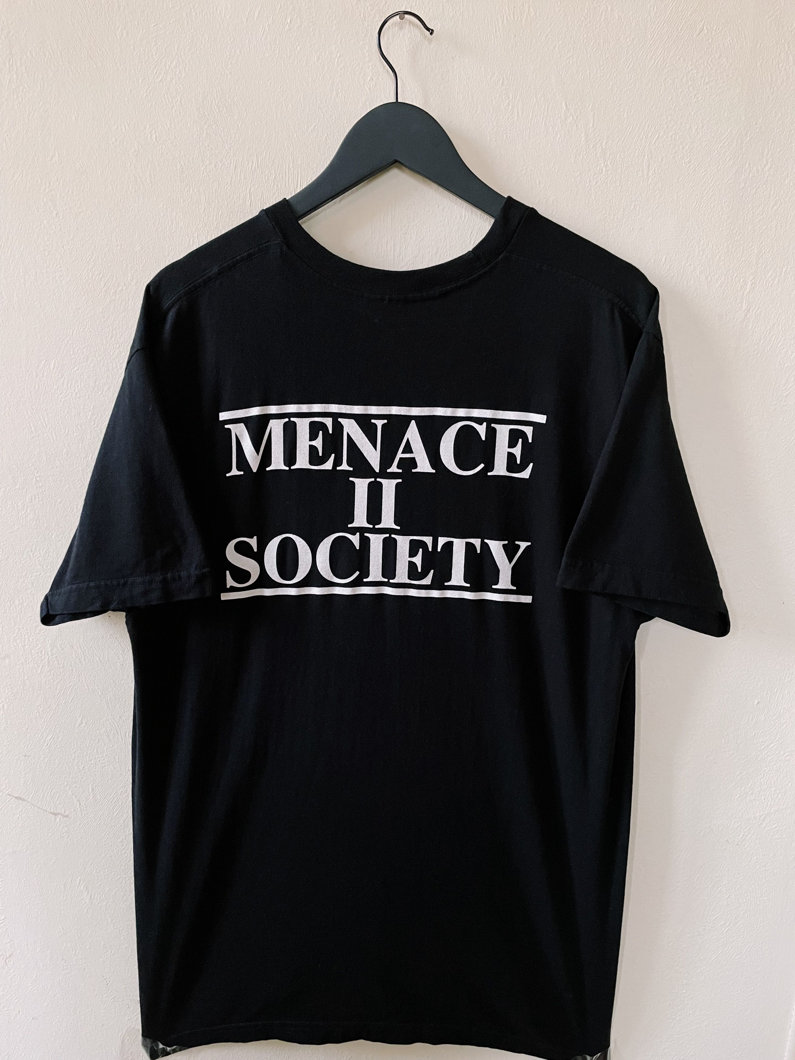 image of Supreme “Menace Ii Society” T-Shirt Black, Men's (Size XL)