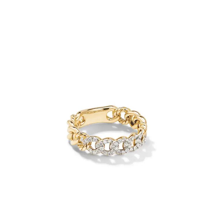 David Yurman o1s1wg111025 R16350D /Size 8 /Curb Link Band Ring in Golden Size ONE SIZE - 1 Thumbnail