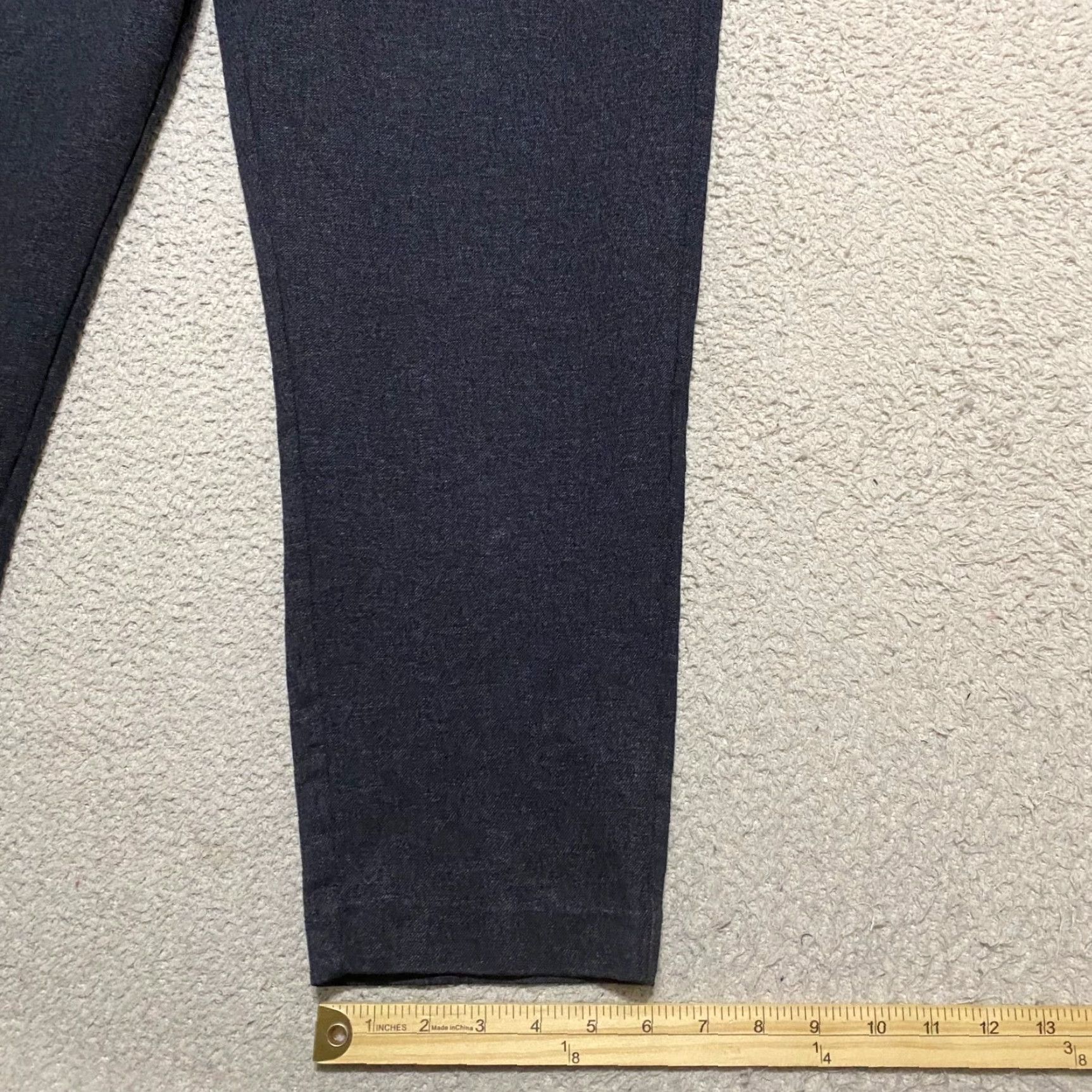 Vintage Liverpool Jeans Dress Pants Womens 14P Gray Knit Straight Mid Rise Petite Business Workwear Office Pant Size 36" / US 14 / IT 50 - 5 Thumbnail