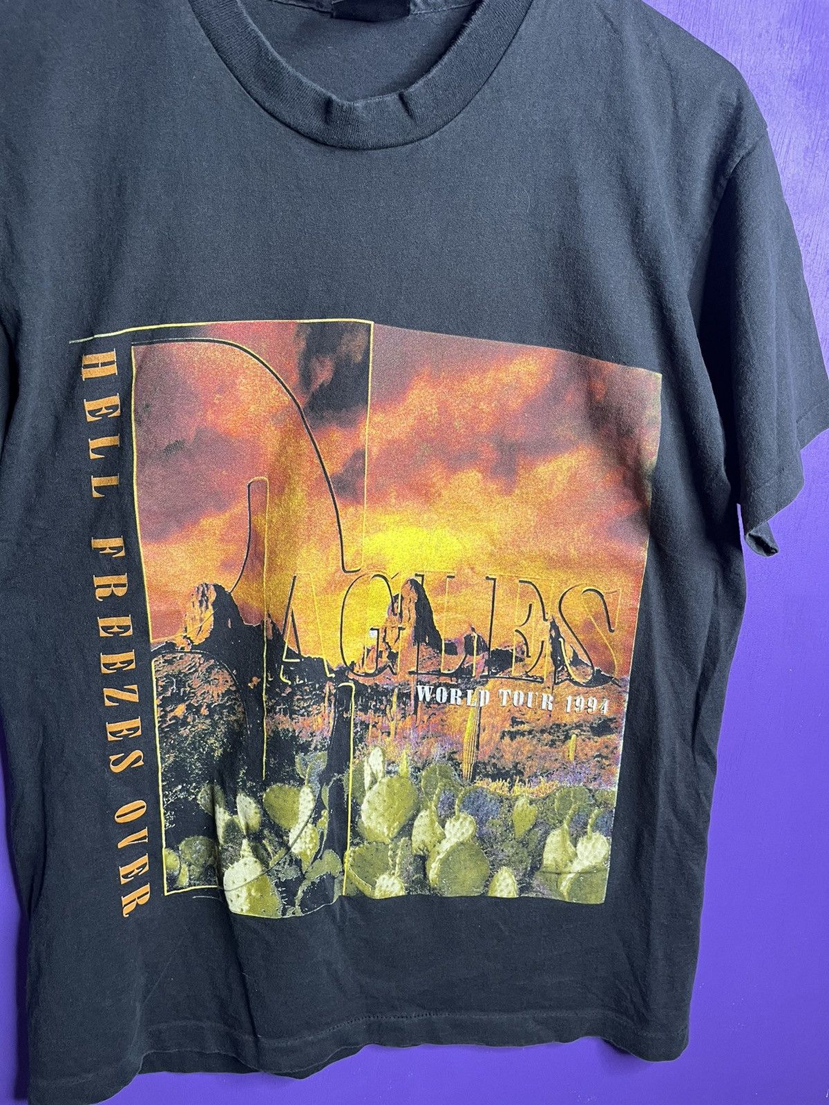 Band Tees × Vintage Vintage 1994 The eagles hell freezes over tour tee Size US L / EU 52-54 / 3 - 3 Thumbnail