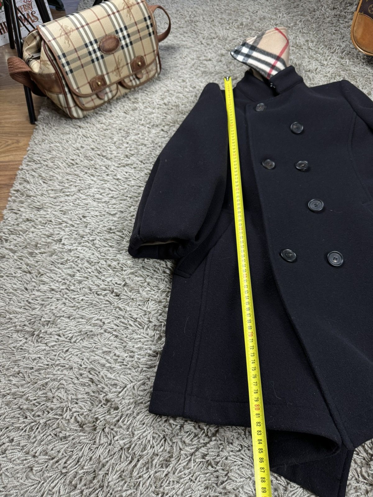 Burberry Wool coat trench Burberry original streetwear luxury item Size XS / US 0-2 / IT 36-38 - 8 Thumbnail
