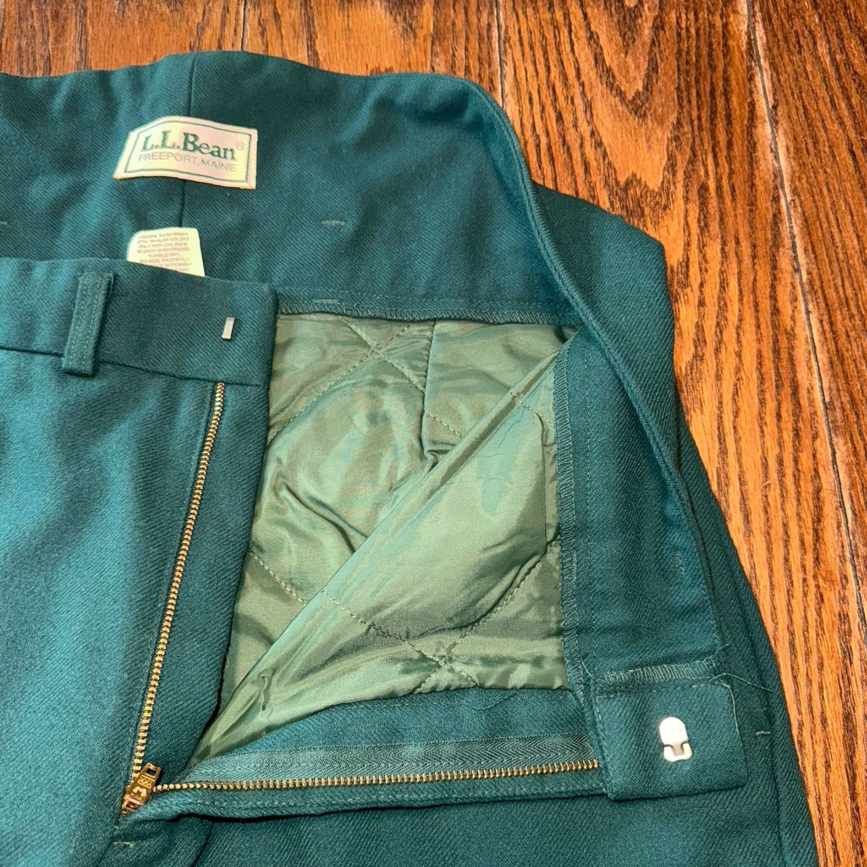 Vintage VINTAGE LL Bean Pants Mens 38x29 Green Heavy Field Hunting Logger Trousers Size US 38 / EU 54 - 6 Thumbnail
