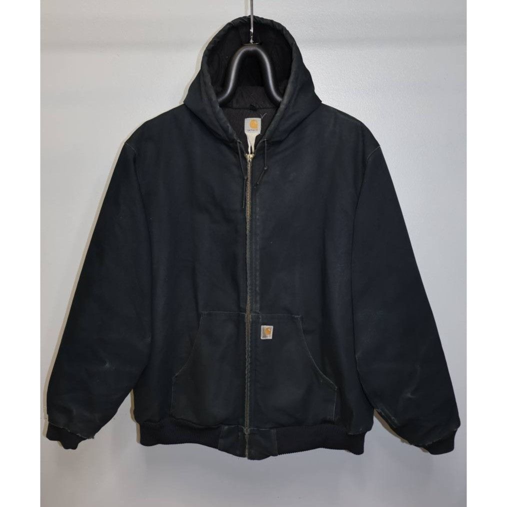 Carhartt Vintage Carhartt J130 Black Duck Quilted Flannel Lined Size US XXL / EU 58 / 5 - 1 Thumbnail