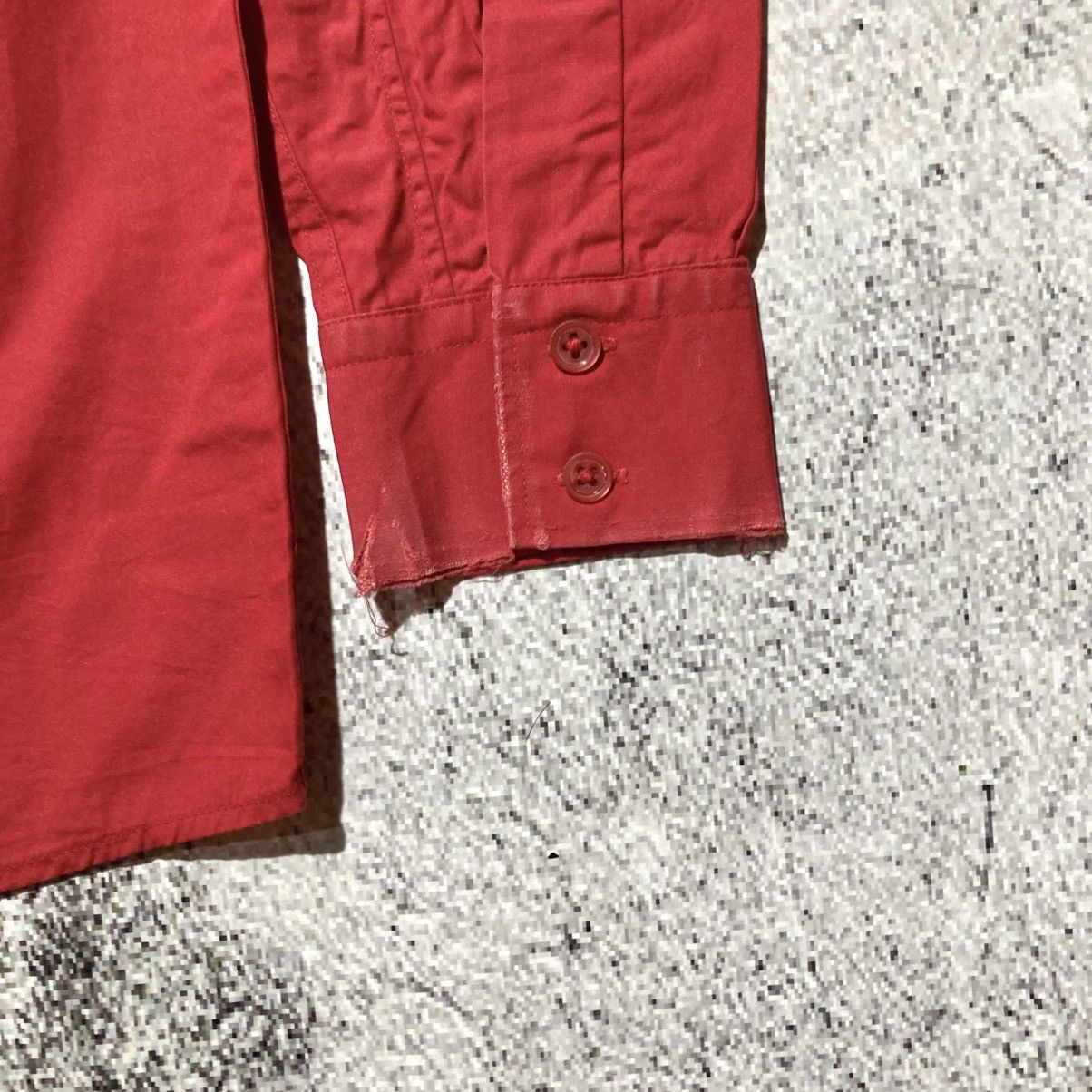 Balmain 🇫🇷 Balmain Paris Red Button Down “B” Patch Logo Luxury Size US M / EU 48-50 / 2 - 13 Thumbnail