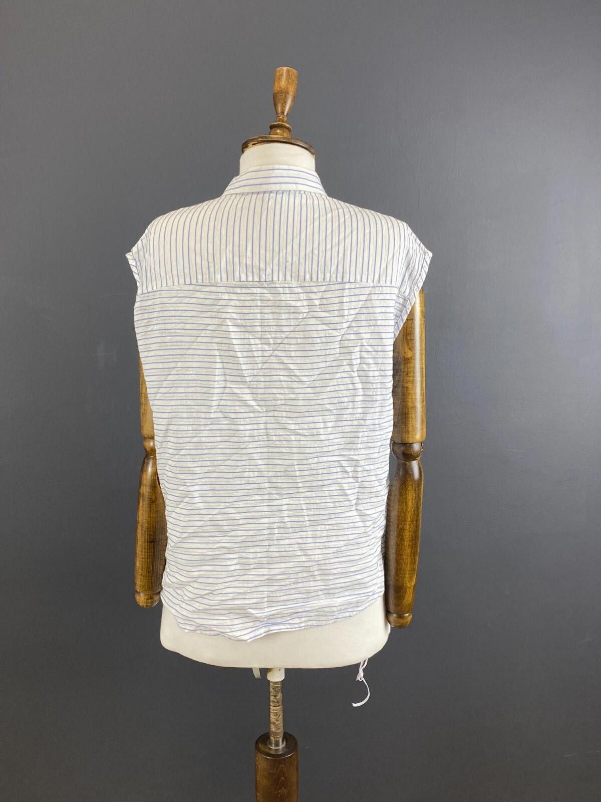 Edwin Edwin White Stripe W'Nadeen Sleeveless Shirt Size M Size M / US 6-8 / IT 42-44 - 7 Thumbnail