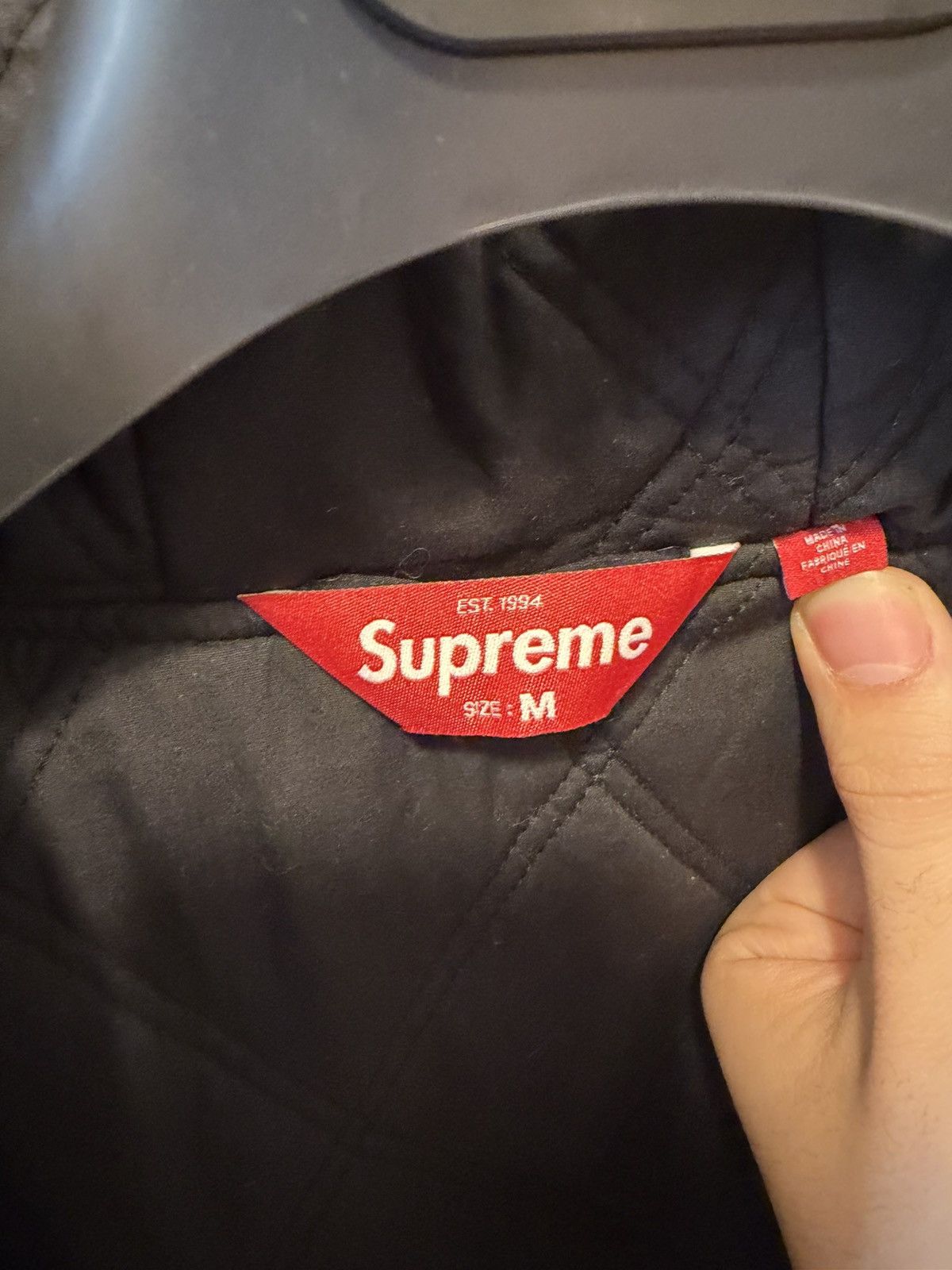 Supreme Supreme reflective stripe hooded work jacket Size US M / EU 48-50 / 2 - 6 Thumbnail