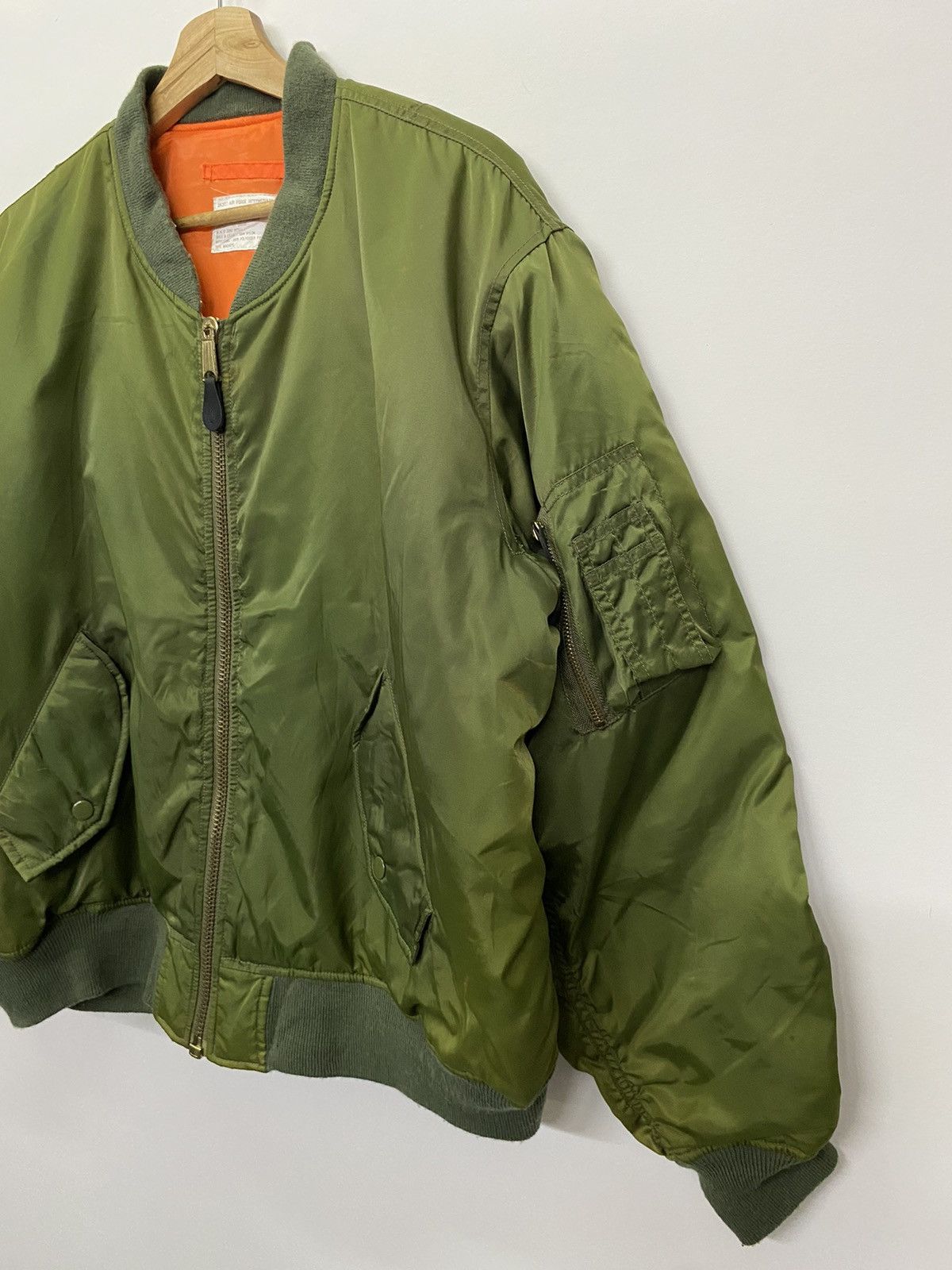 Vintage Air Force Intermadiate MA Bomber Jacket Size US L / EU 52-54 / 3 - 3 Thumbnail