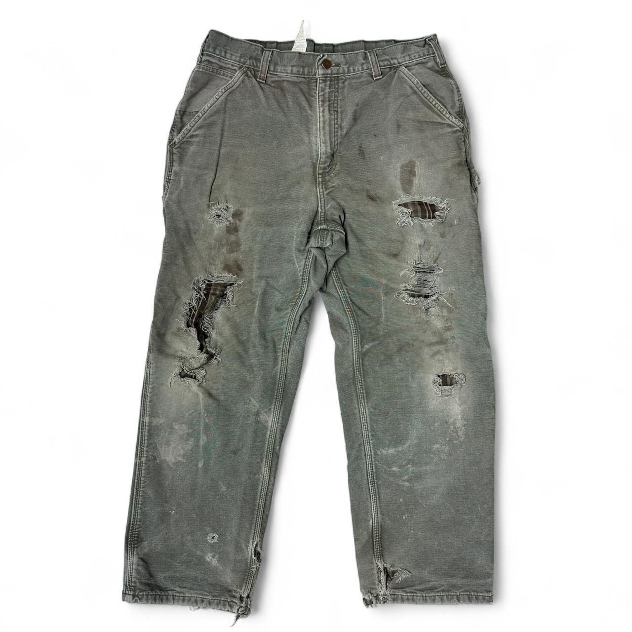 Carhartt Double Knee Grey | Grailed