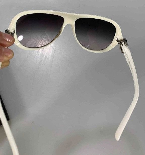 Fendi Fendi 🇮🇹 blanc logo cold insert aviator sunglasses NEW Size ONE SIZE - 10 Thumbnail