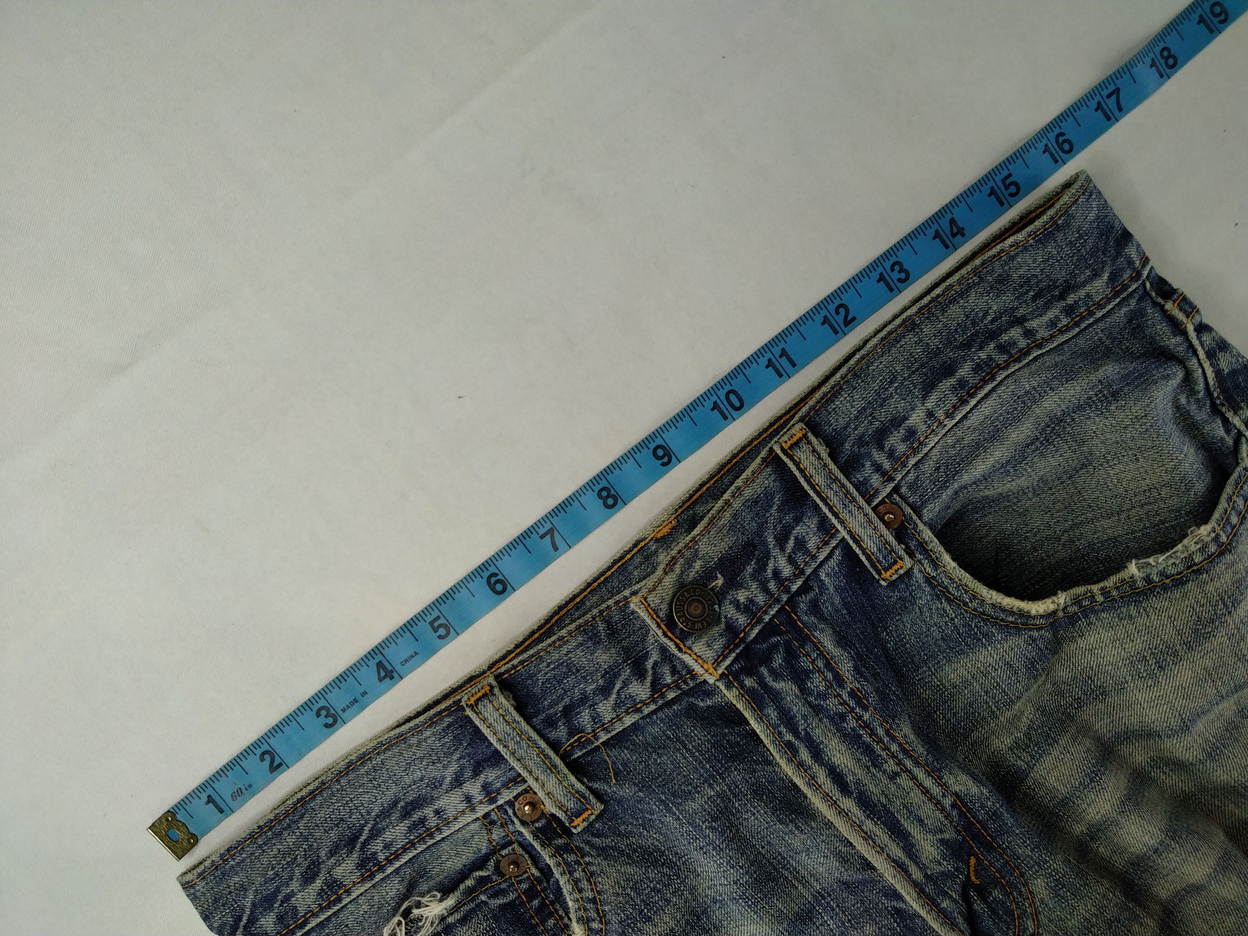 Japanese Brand Distressed Indigo Vintage Levi's 505 32x32.5 Denim JN939 Size US 32 / EU 48 - 5 Thumbnail