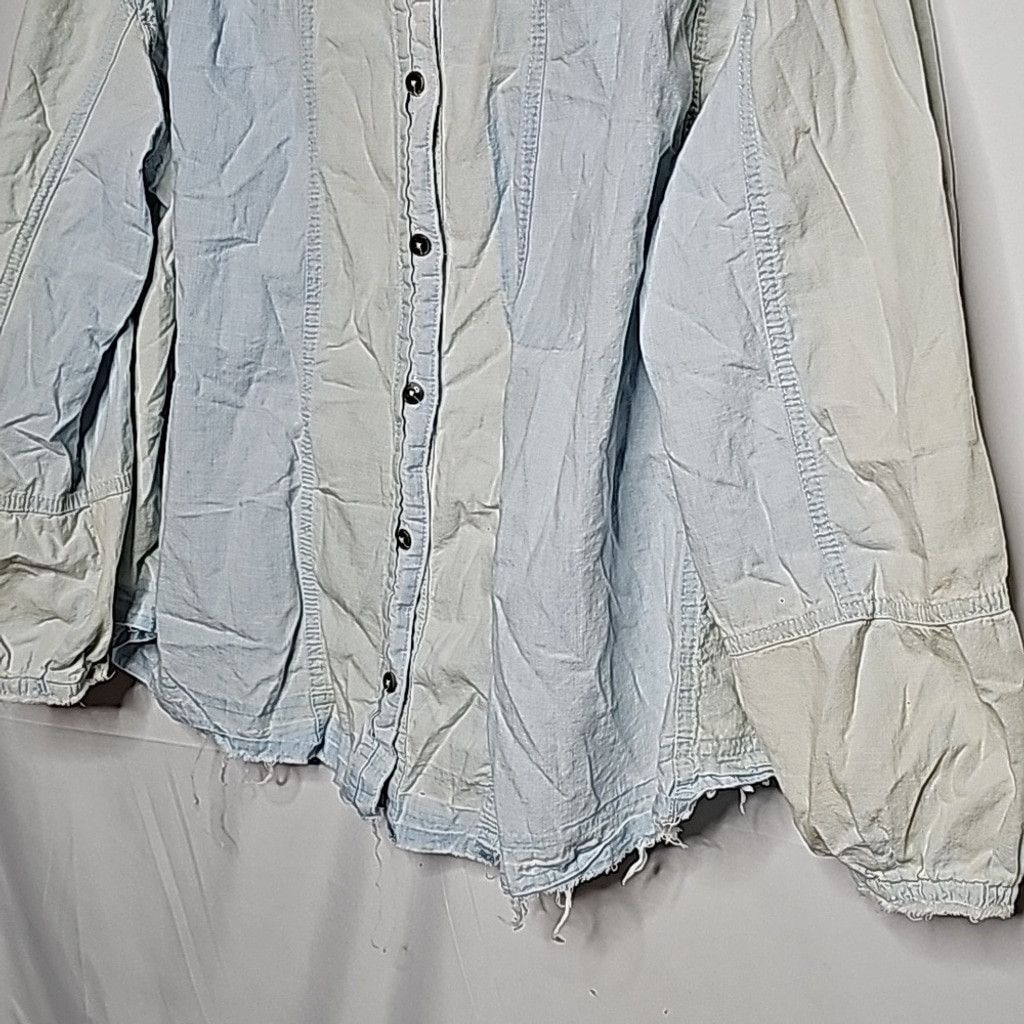 Free People Free People We The Free Set Sail distressed raw hem shirt Sm Size S / US 4 / IT 40 - 5 Thumbnail