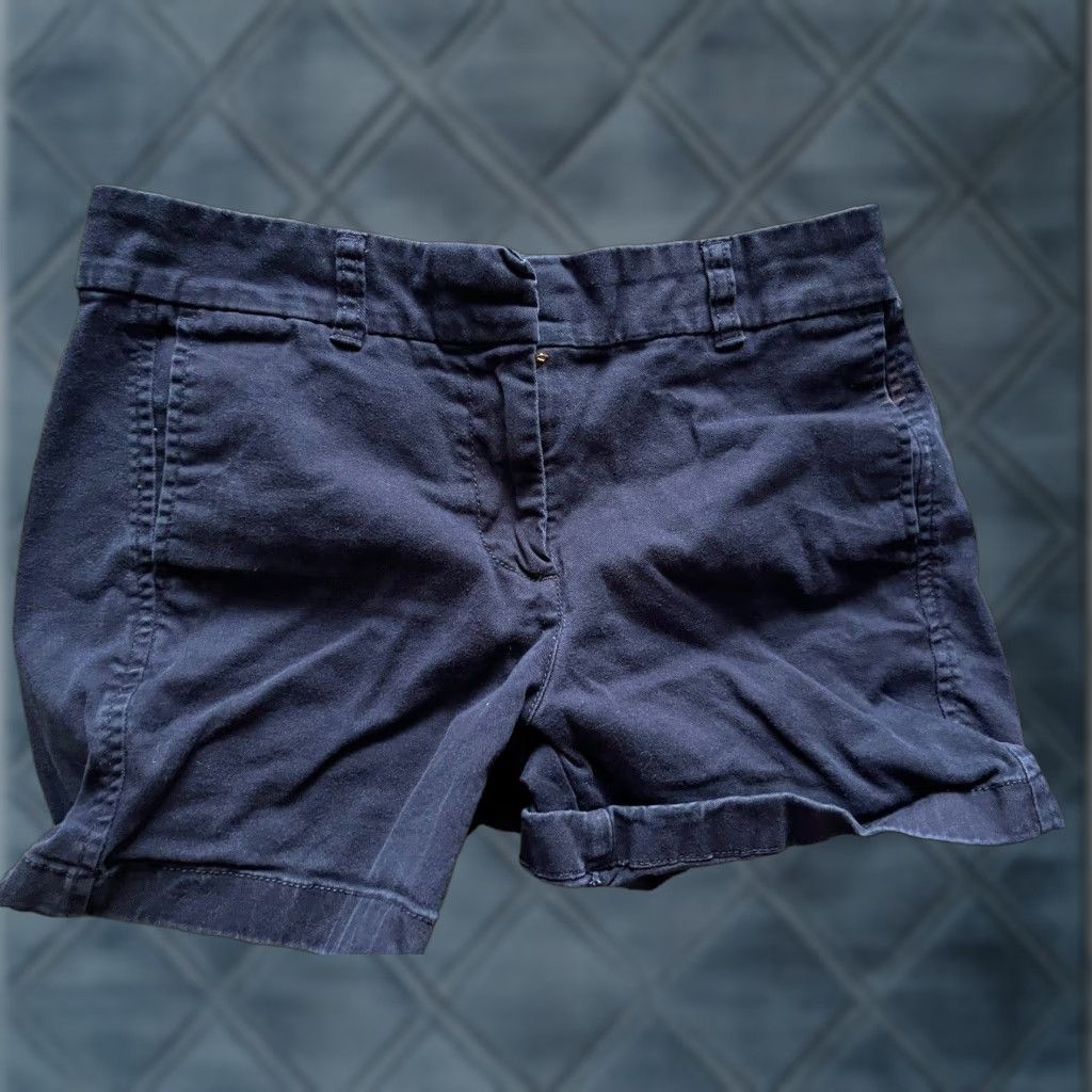J.Crew VINTAGE J.CREW Women's Chino Shorts Size 2 Adult Navy Blue 5" Stretch Size 26" / US 2 / IT 38 - 1 Thumbnail