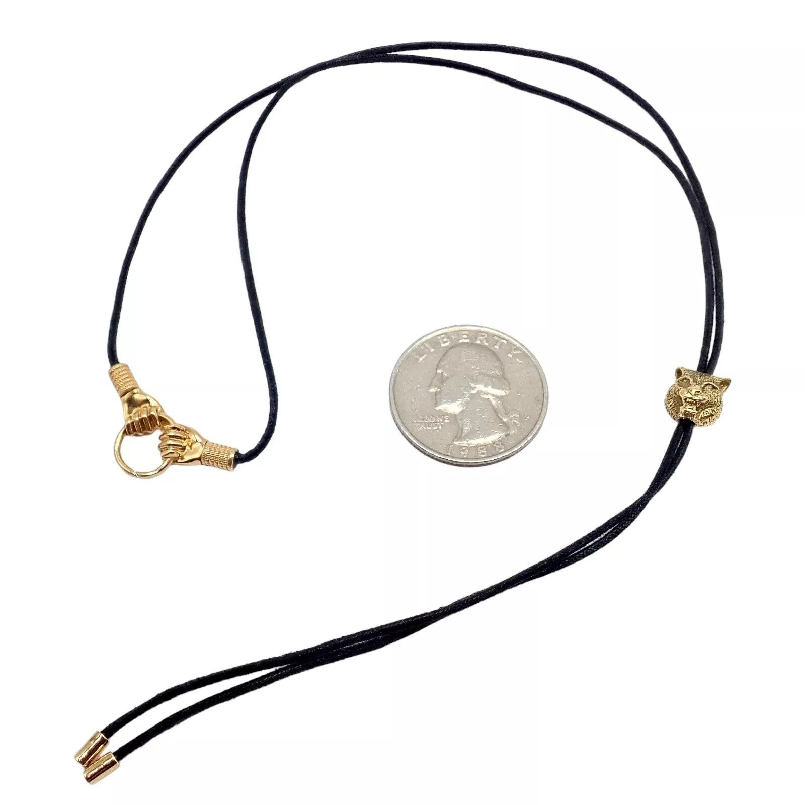 Gucci Gucci Gold Le Marche des Merveilles Tiger Bolo Tie Necklace Size ONE SIZE - 5 Thumbnail
