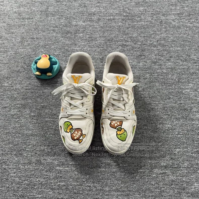 Louis Vuitton Louis Vuitton Trainer Nigo Co-Brand Duck Board Shoes Size US 8 / EU 41 - 2 Thumbnail