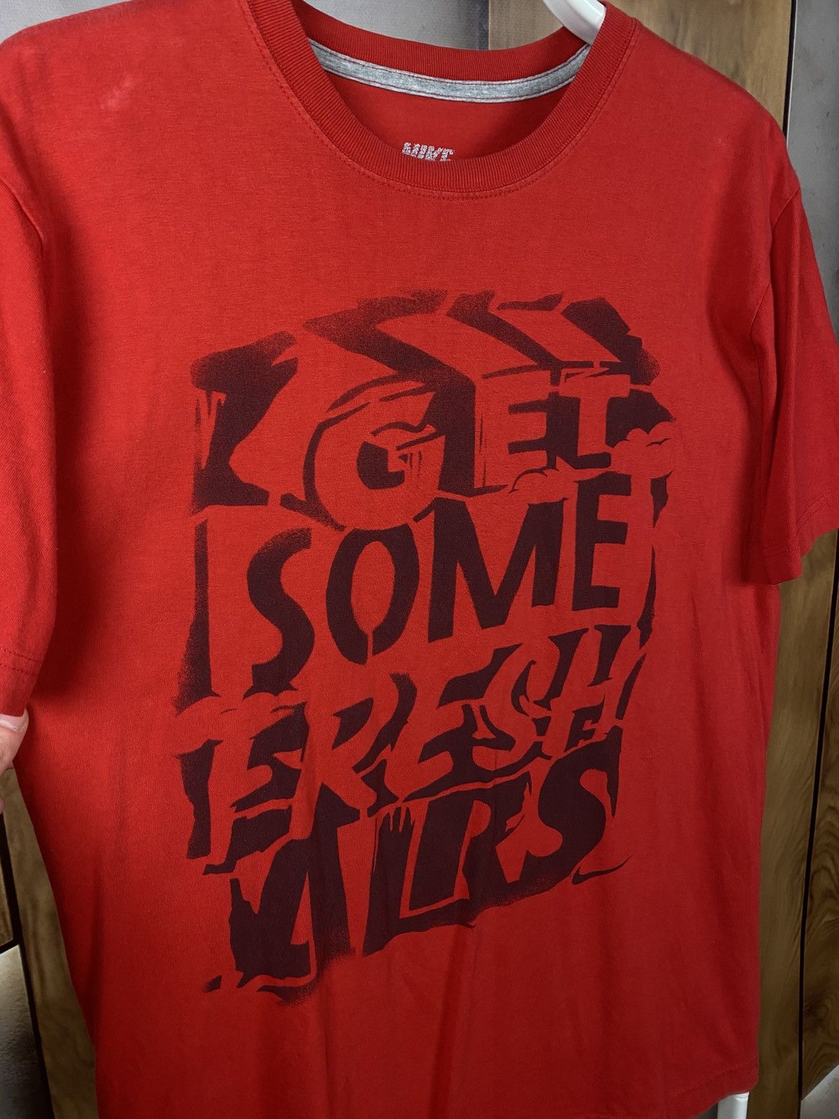 Nike ⚽️Vintage 00s T-Shirt Nike Get Some Fresh Airs VTG Tee⚽️ Size US M / EU 48-50 / 2 - 2 Thumbnail
