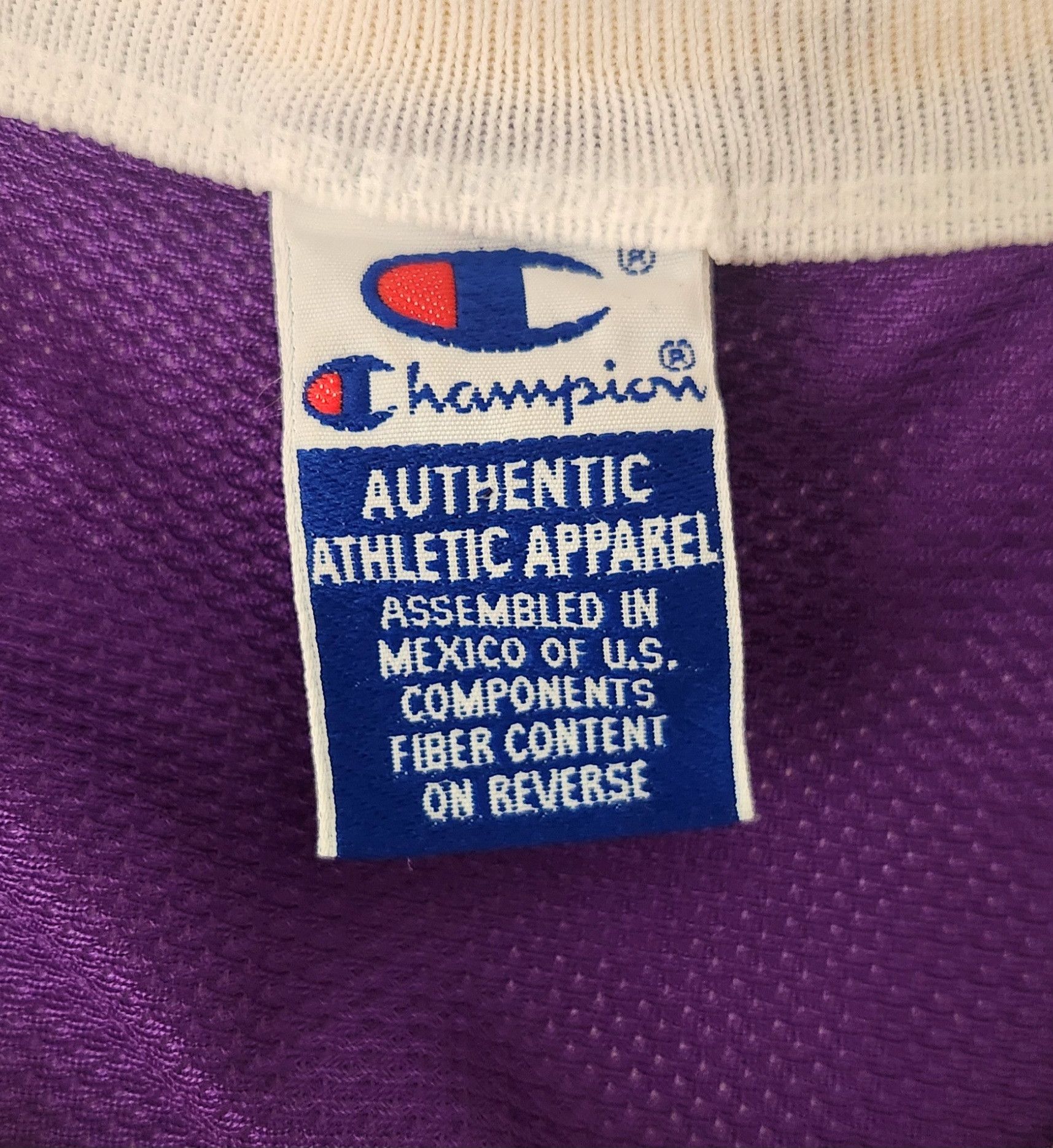 Champion × NBA × Vintage NBA LOS ANGELES LAKERS BASKETBALL SHIRT JERSEY CHAMPION #34 Size US L / EU 52-54 / 3 - 8 Thumbnail