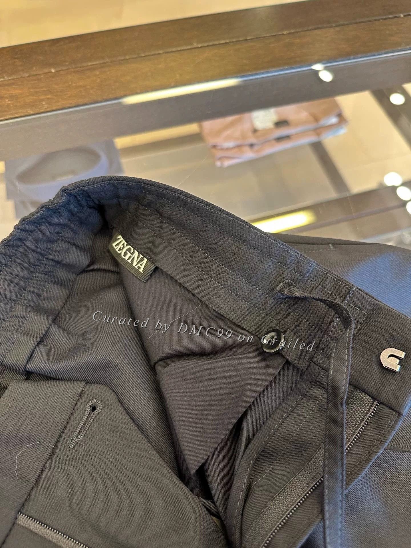 Ermenegildo Zegna Zegna Thin Navy Drawstring Men's Pants Size US 30 / EU 46 - 5 Thumbnail