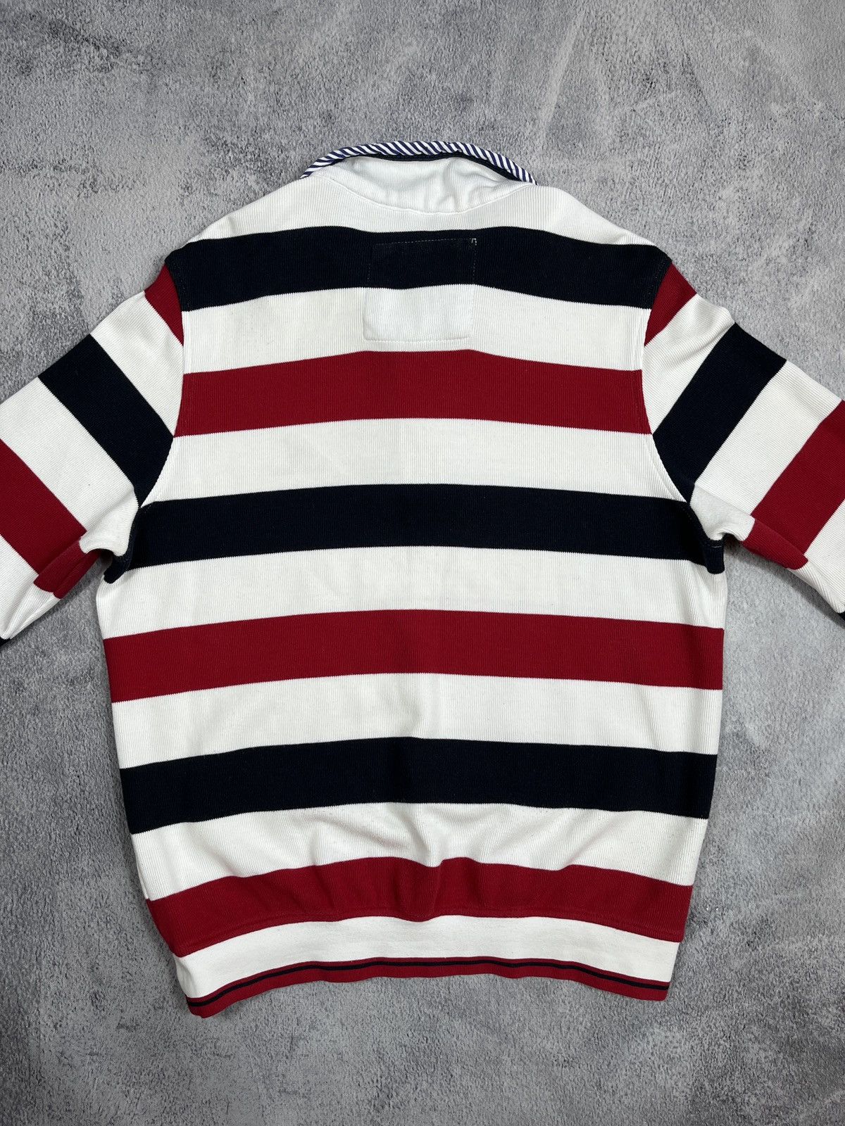 Pierre Cardin Vintage Y2K Pierre Cardin striped zip polo oldmoney style S Size US S / EU 44-46 / 1 - 9 Thumbnail