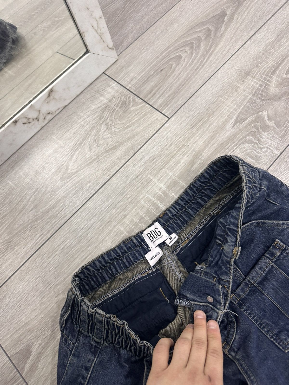Japanese Brand BDG Y2K Multipocket Cargo Jeans Avantgarde Style Size US 32 / EU 48 - 7 Thumbnail
