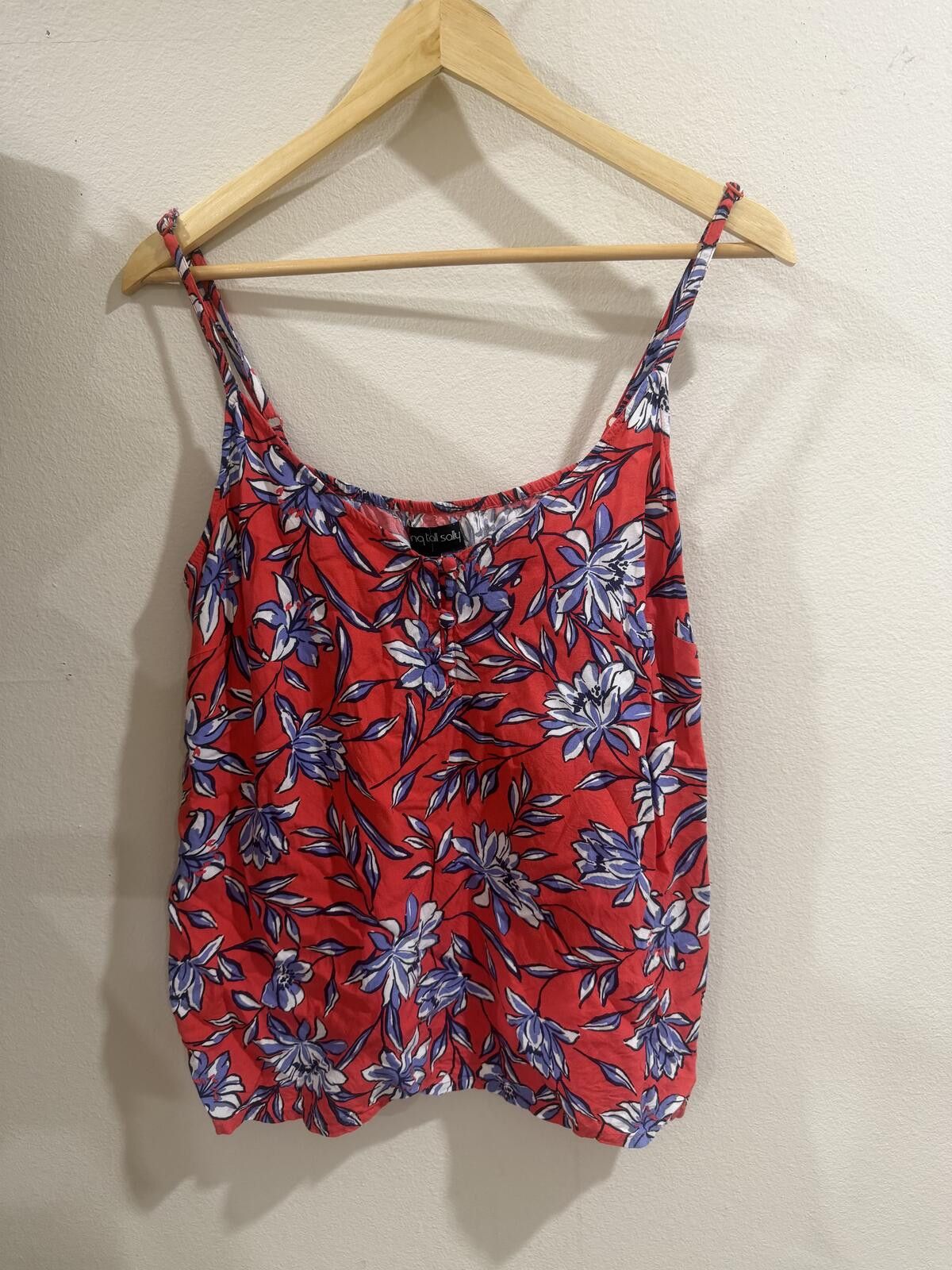 Other y2k Long tall Sally Red floral Summer tank top Size XL / US 12-14 / IT 48-50 - 3 Thumbnail