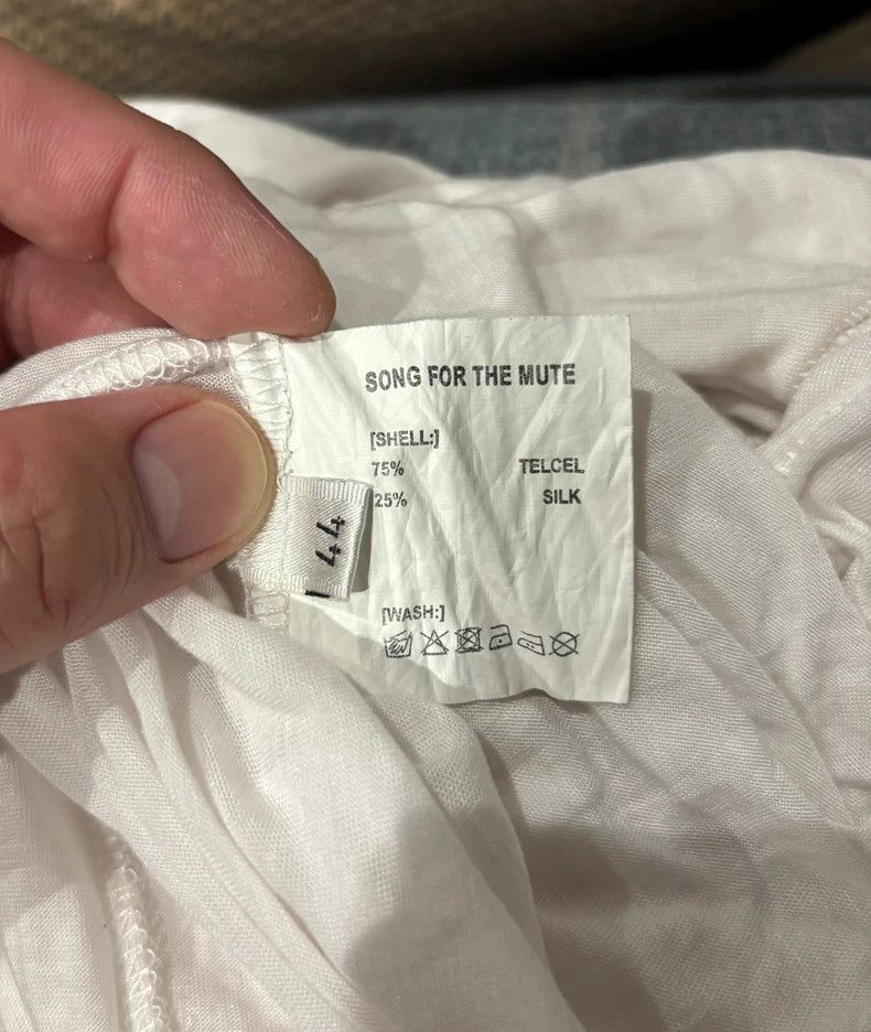 Song For The Mute Song For The Mute white double-layered long T-shirt Size US S / EU 44-46 / 1 - 5 Thumbnail
