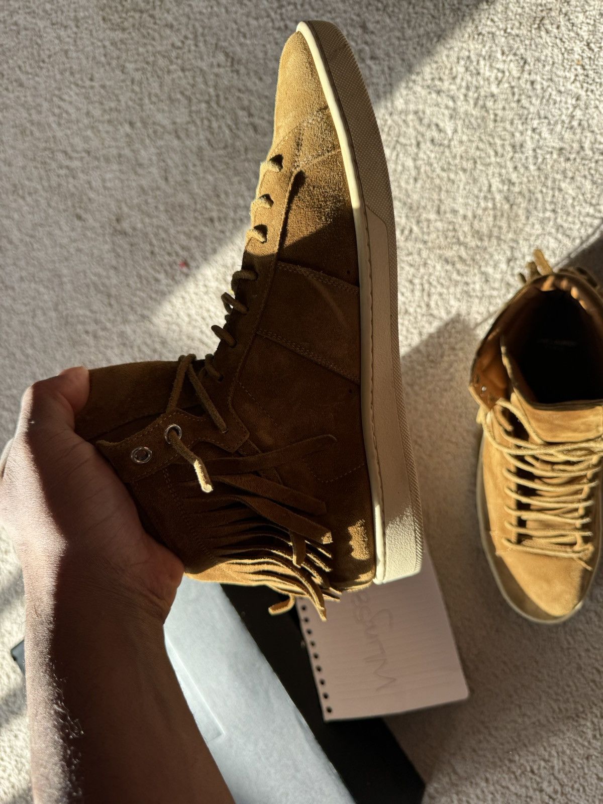 Saint Laurent Paris Vinatage Saint Laurent Fringe Trainer sneaker Size US 11 / EU 44 - 7 Thumbnail