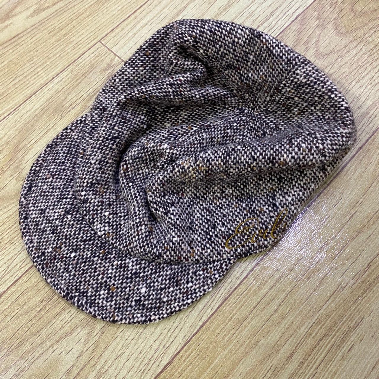 Hysteric Glamour Hysteric Glamour Japan Wool Tweed Newsboy Cap – “Evil” Size ONE SIZE - 11 Thumbnail