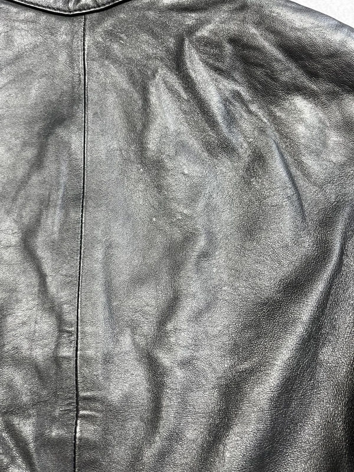 Vintage Vintage 90s Leather patchwork flight biker jacket size 10 Size M / US 6-8 / IT 42-44 - 8 Thumbnail