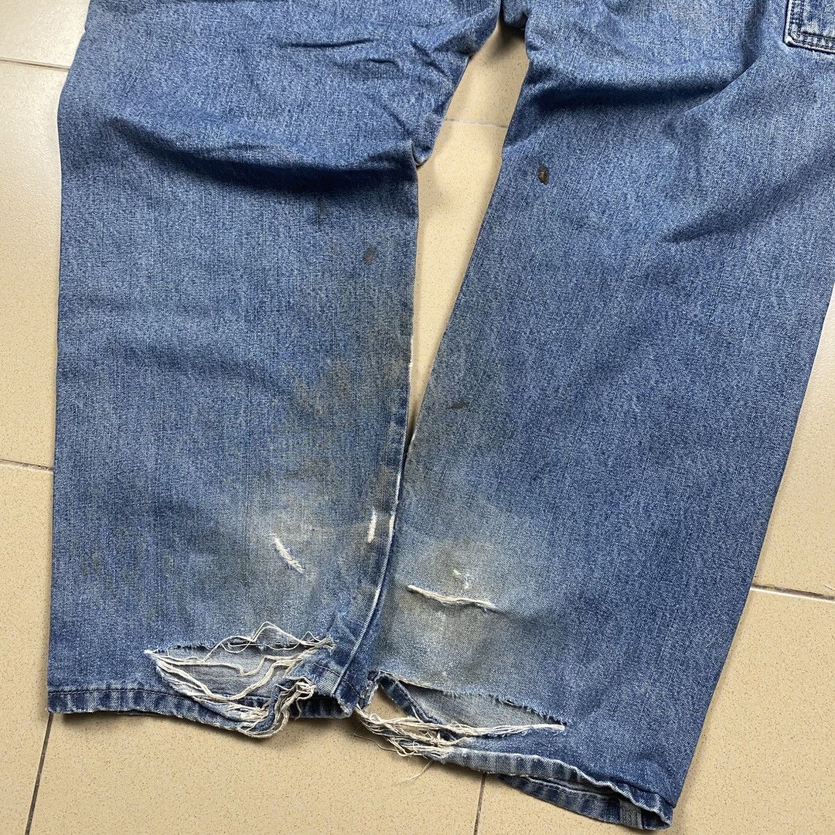Wrangler Vintage y2k Wrangler Distressed Carpenter Jeans Size US 38 / EU 54 - 9 Thumbnail