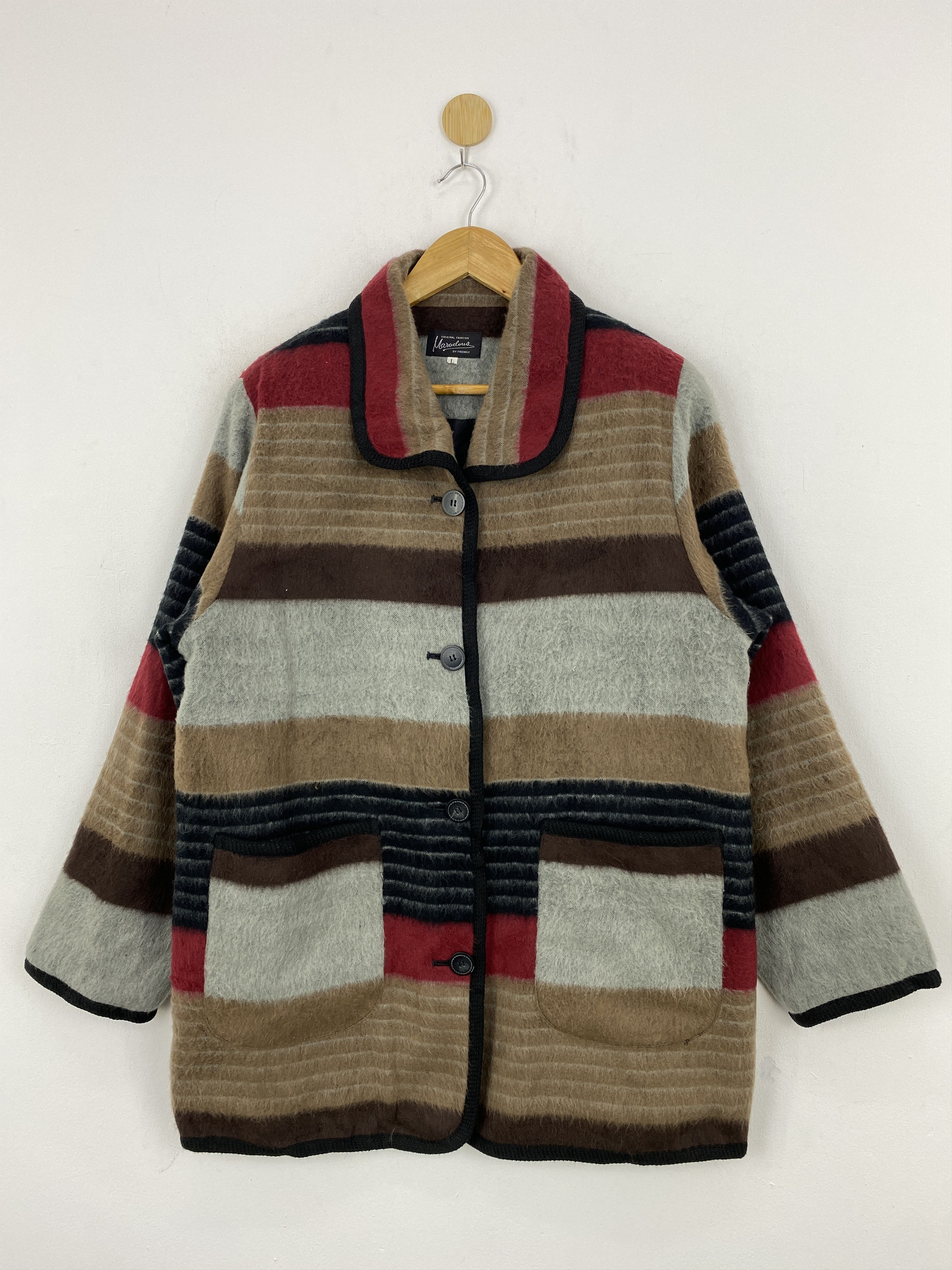 Japanese Brand Vtg Japan Brand Navajo Style Wool Multicolour Jacket JA0126 Size US L / EU 52-54 / 3 - 1 Thumbnail