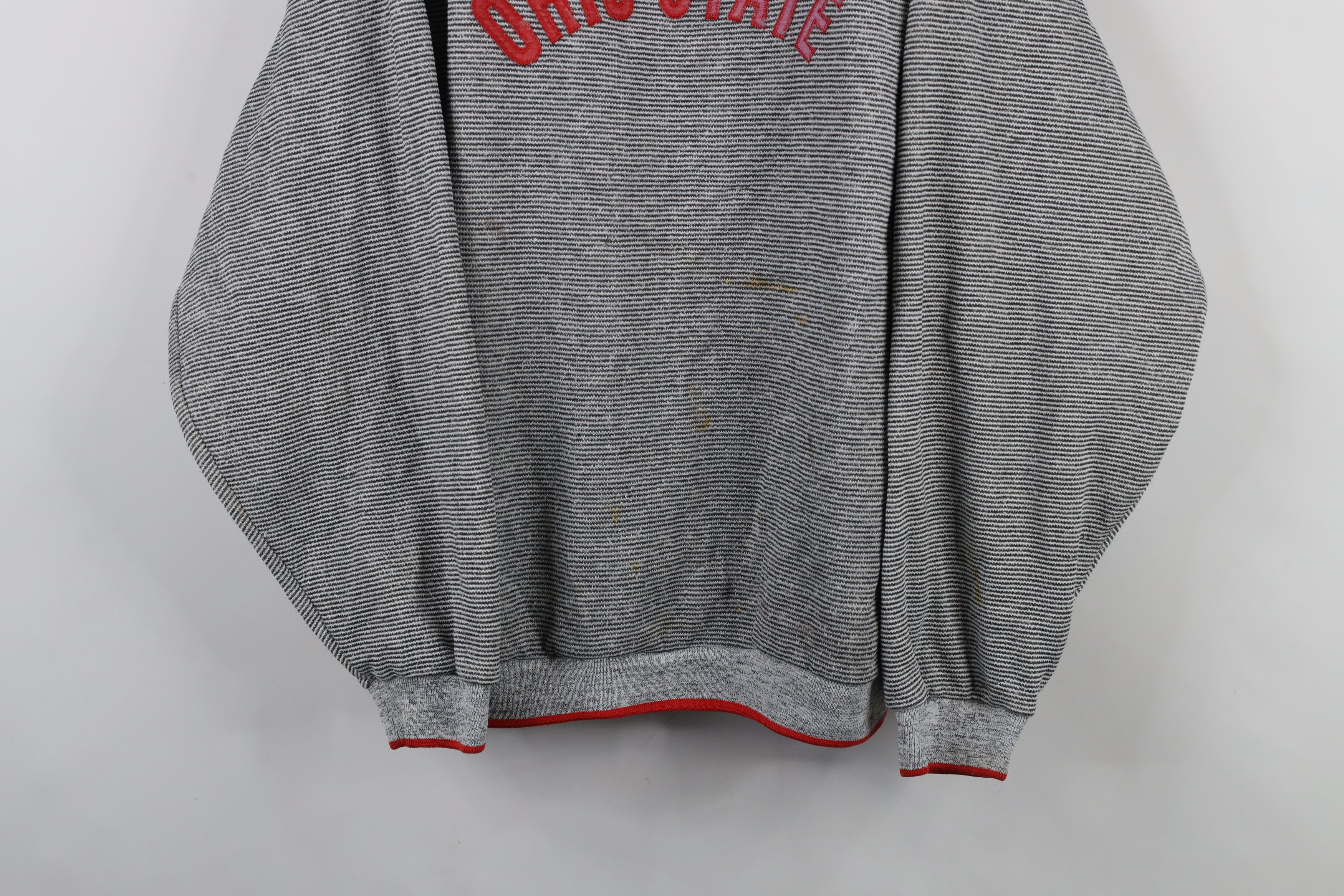Vintage Vintage 90s Spell Striped Ohio State University Sweatshirt Size US XXL / EU 58 / 5 - 3 Thumbnail