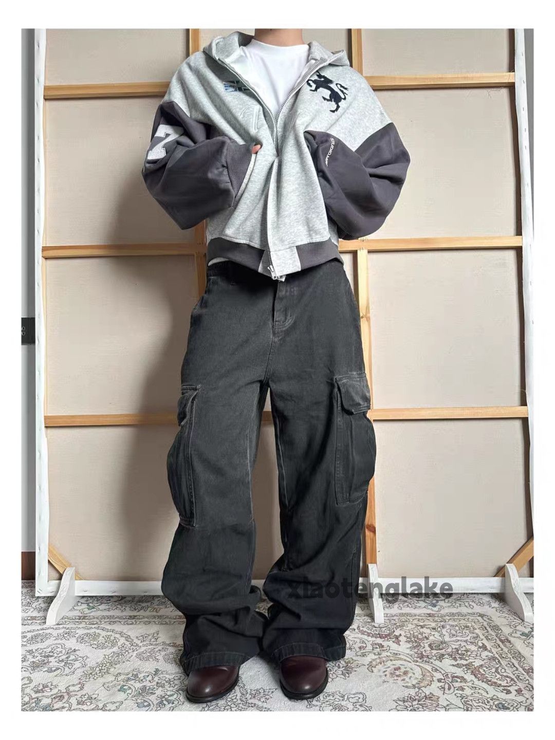 Vintage ltx wide Leg loose baggy faded cargo workwear pants Size US 30 / EU 46 - 7 Thumbnail