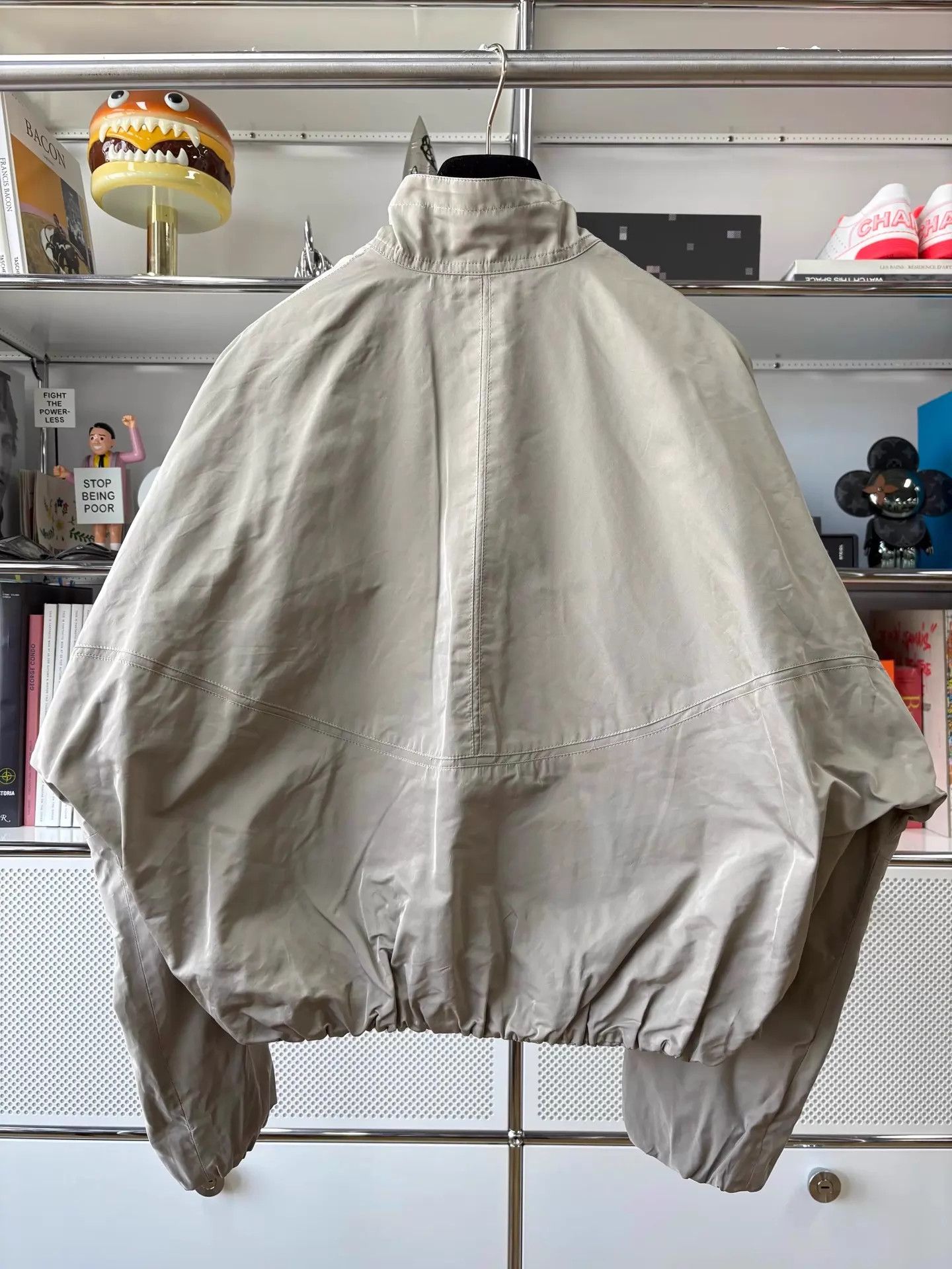 Alaia Alaia Beige High Neck Oversized Zip-Up Women's 36 Jacket Size XS / US 0-2 / IT 36-38 - 2 Thumbnail