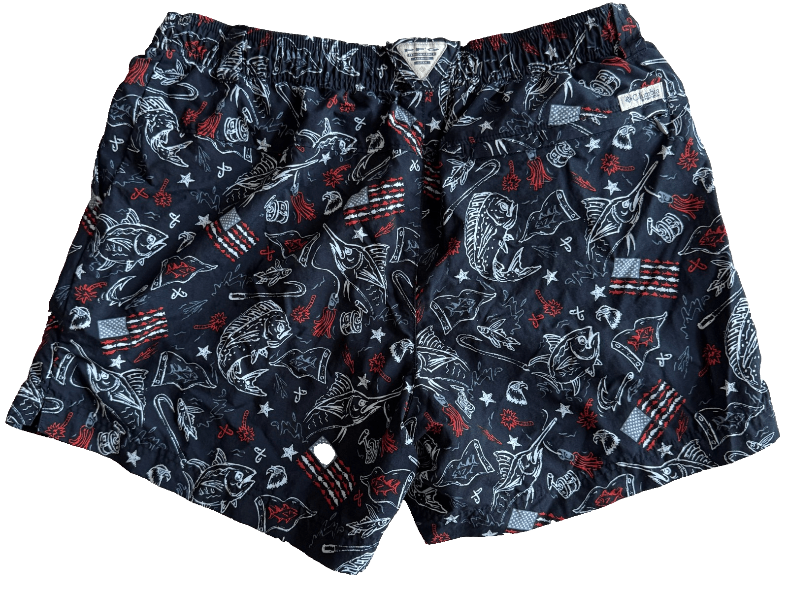 Columbia Columbia PFG Patriotic Blue Shorts Size L Swim Trunk Fish F Size US 28 / EU 44 - 2 Thumbnail