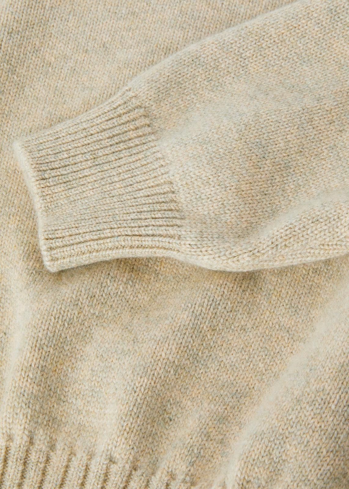 Loro Piana o1srvl11e0125 FAO0063 Ashi Crewneck Sweater in Beige Size M / US 6-8 / IT 42-44 - 3 Thumbnail