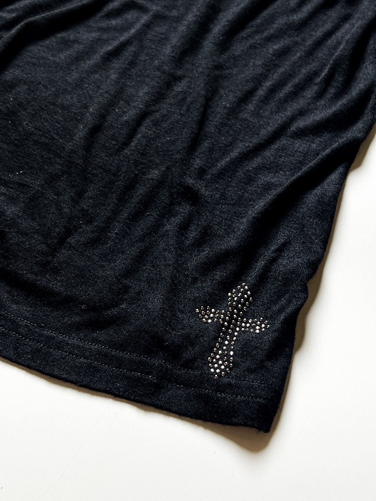 Japanese Brand b.r.u.s.h. Metallic Rhinestone Studded Tank Top Y2K Grunge Size M / US 6-8 / IT 42-44 - 6 Thumbnail