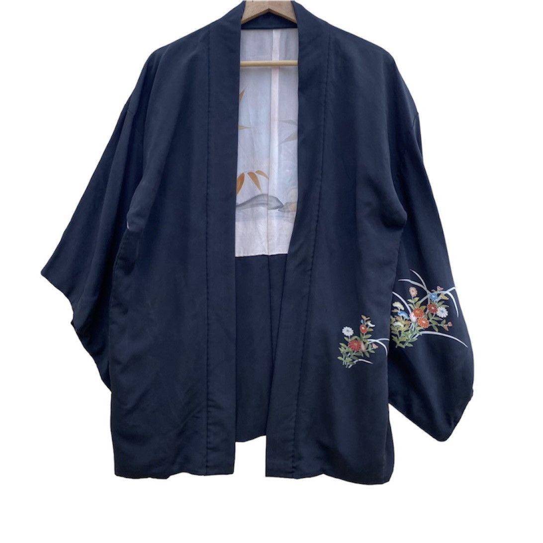 Vintage Japanese Traditional Kimono Floral Abstract