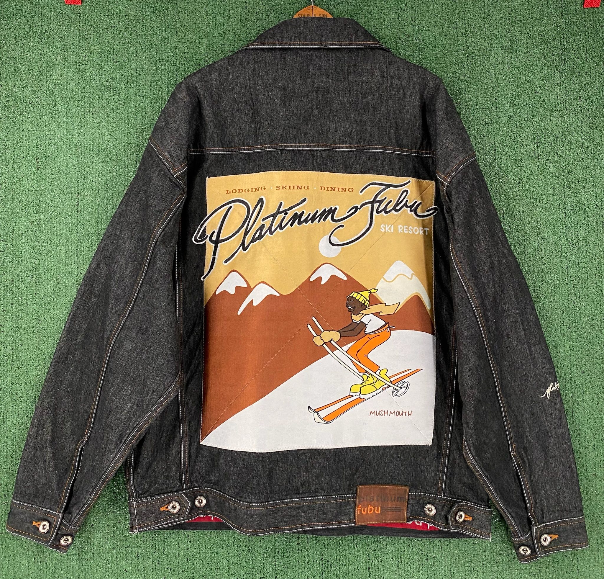 Fubu Y2K Platinum Fubu MushMouth Fat Albert Ski Jean Jacket 2XL Size US XXL / EU 58 / 5 - 1 Thumbnail