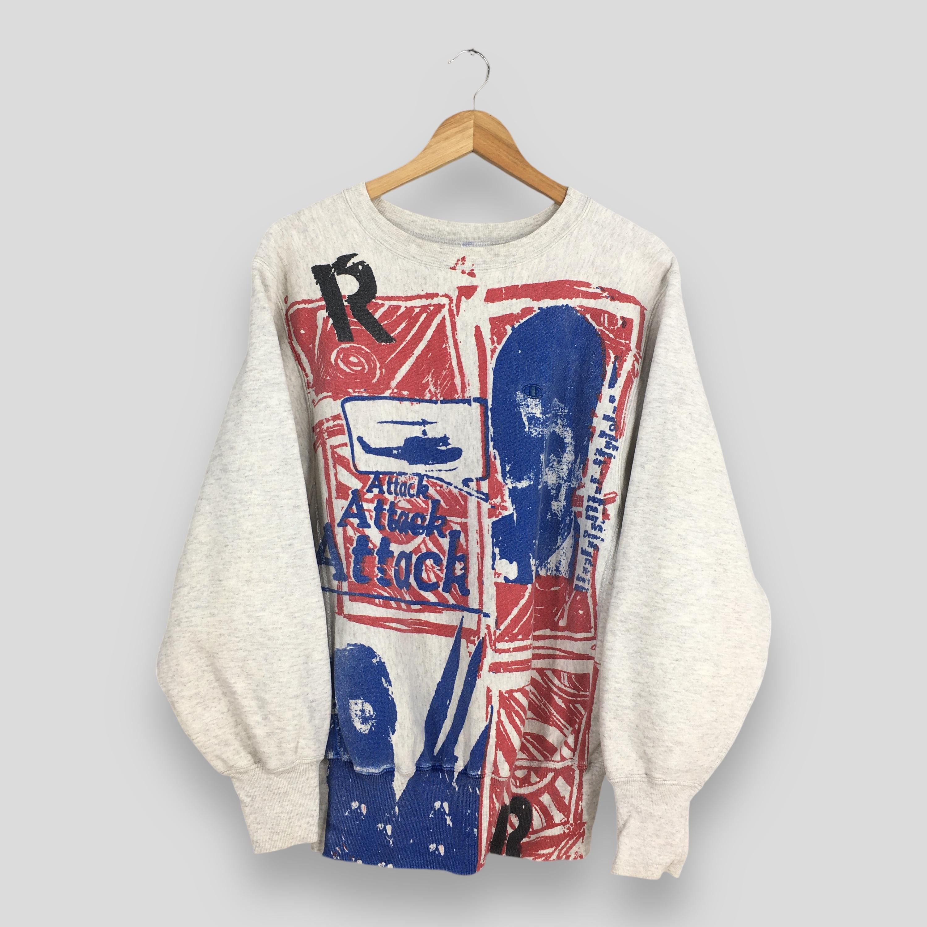 Champion × Vintage Vintage 90s Champion Reverse Weave Gray Sweatshirt Medium Size US M / EU 48-50 / 2 - 1 Thumbnail