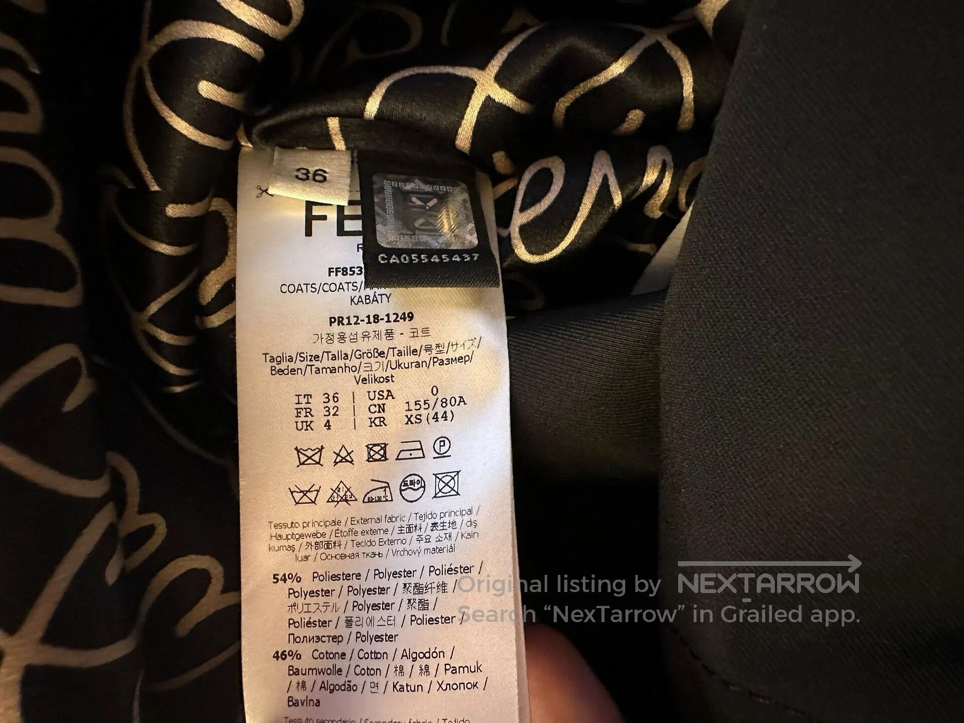 Fendi Fendi Water-resistant Trench Coat. Size US S / EU 44-46 / 1 - 7 Thumbnail