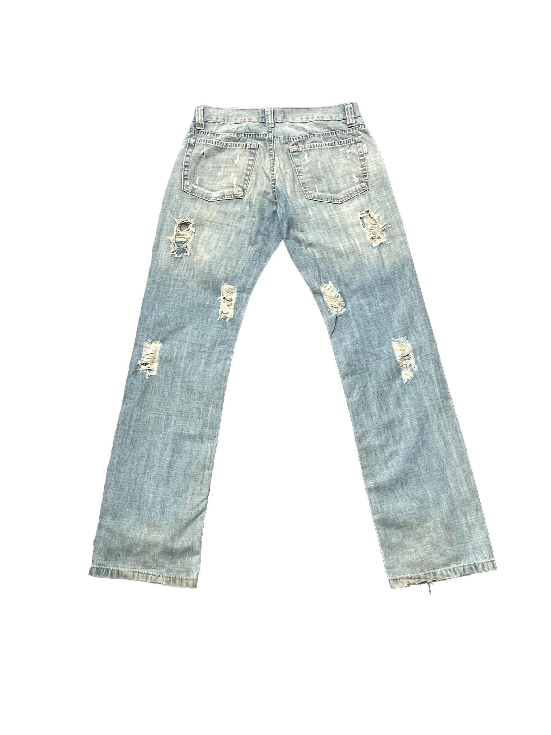 Designer Vintage Kemitch Socialite Distresed Denim Size US 32 / EU 48 - 3 Thumbnail