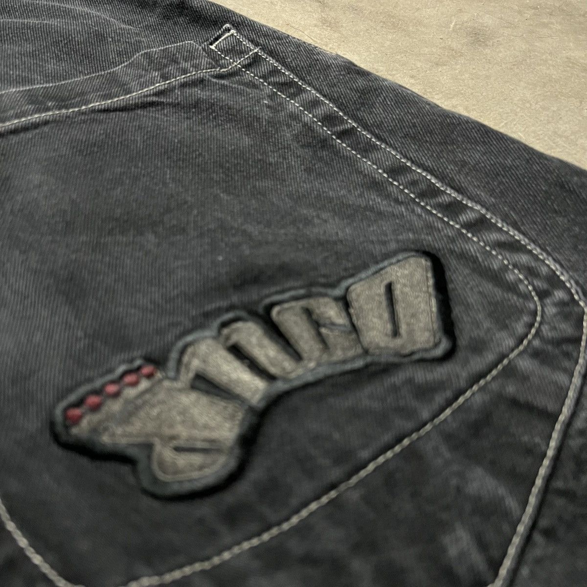 JNCO × Southpole × Vintage Vintage 2000’s JNCO Black BAGGY Wide-Leg Denim Jeans Size US 32 / EU 48 - 5 Thumbnail