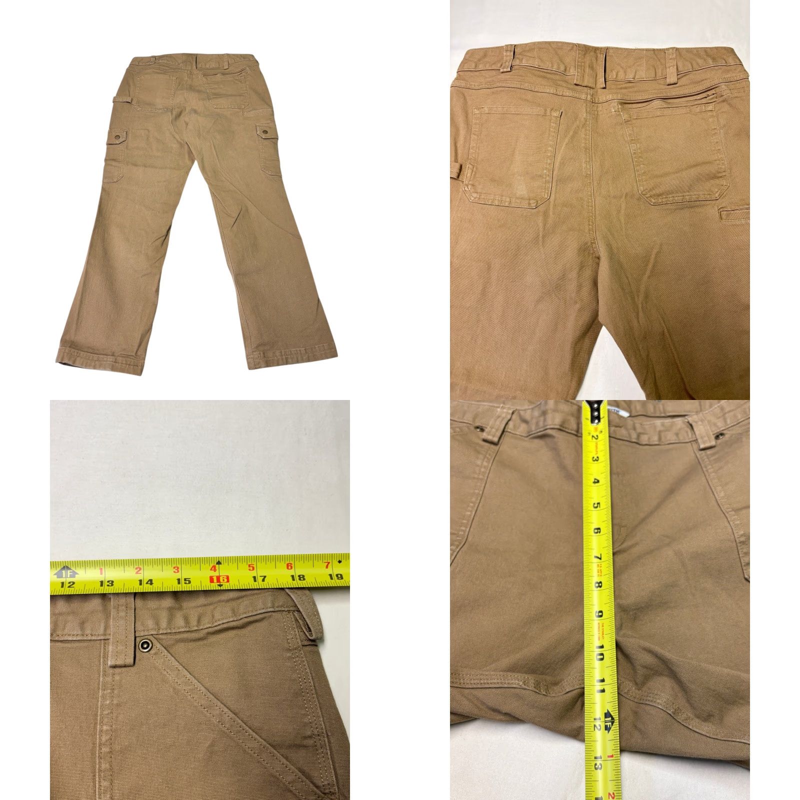 Duluth Trading Company Duluth Trading Co Cargo Pants Women Tan Beige W36x27 Curvesetter Waistband Pockets Stretch Workwear Casual Size 25" / US 0 / IT 36 - 8 Thumbnail