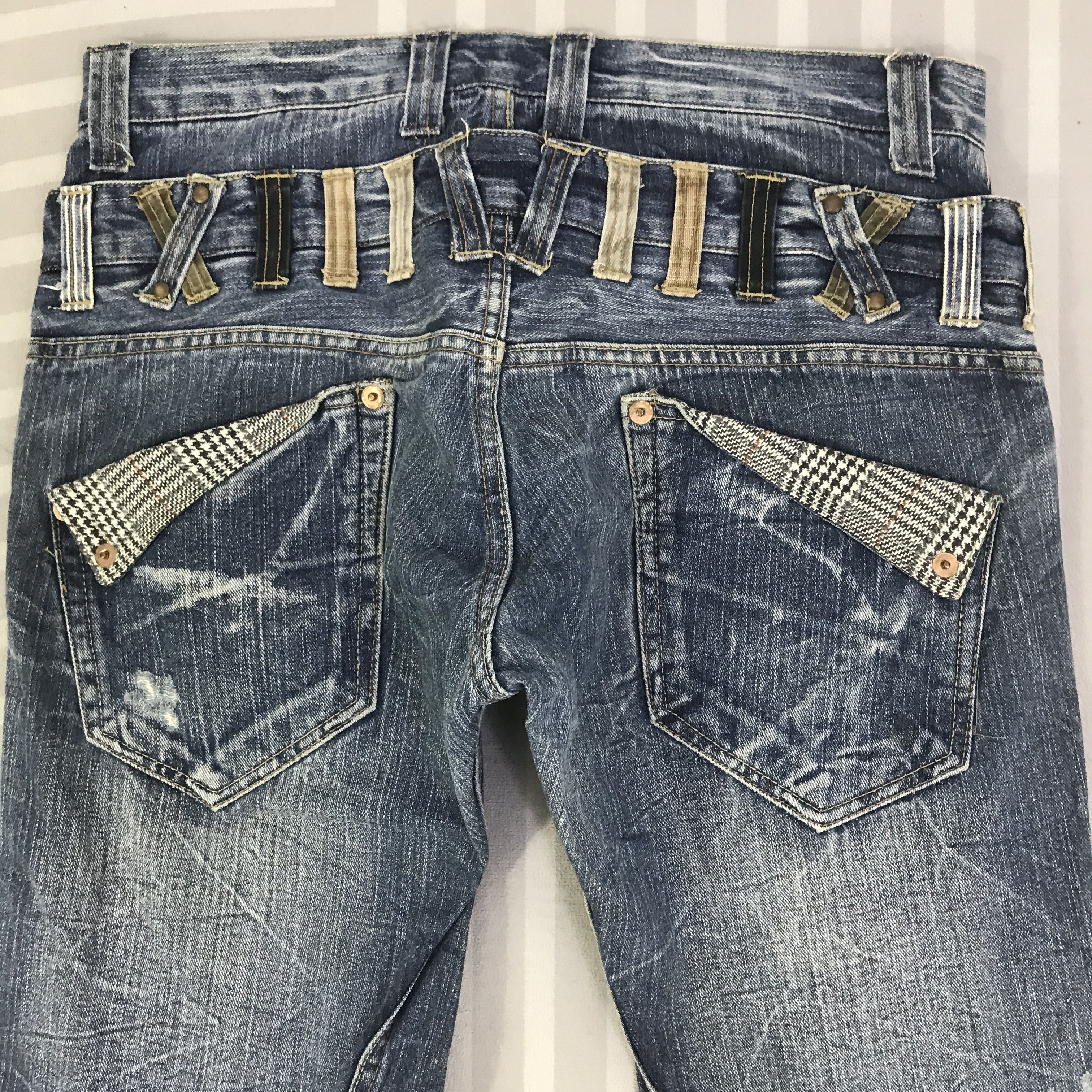 Japanese Brand Vintage japan design Jeans denim pants K130B16 Size US 33 - 5 Thumbnail